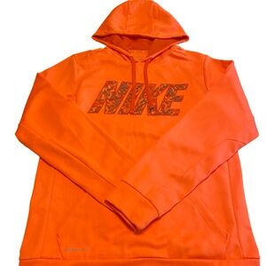 NWOT ORANGE NIKE LOGO THERMA-FIT DRI-FIT SIZE SMALL BOYS HOODIE
